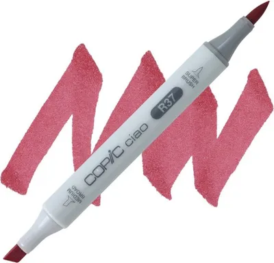 Image de COPIC Ciao double face Pinceau & Ciseau, R37 Carmin