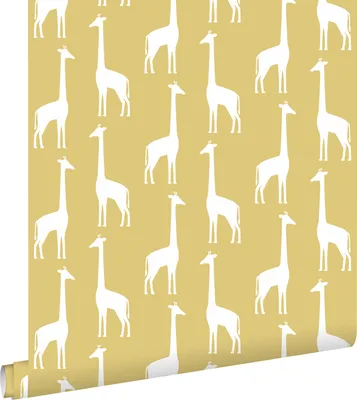 Obrázek produktu pro ESTAhome tapety žirafy okrová žlutá 53 cm x 10,05 m