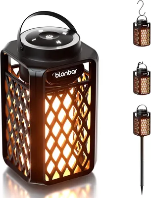 Produktbild von Bluetooth-Lautsprecher mit Flammenlicht,Outdoor Lautsprecher,Outdoor-Taschenlampe,IP65 wasserdichte für Terrasse, Garten, Geschenke für Männer, Frauen
