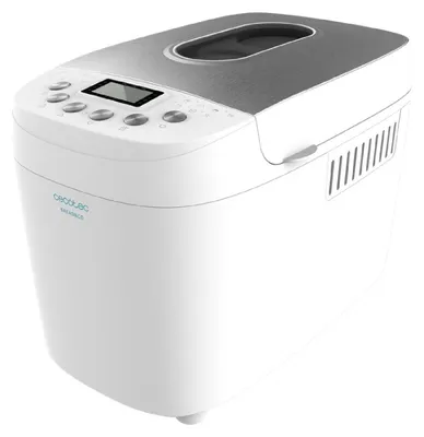 Obrázok produktu pre Cecotec Bread&Co 1500 PerfectCook, 1,5 kg, Sklenený priezor, Variabilná kontrola prepečenia kôrky, Funkcia uchovania teploty, Nerezová oceľ, Biela