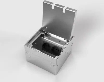 Produktbild von BS Bodensteckdose 8902B 2x 8902B-1-0 Schuko, belegbar 8902B-1-0