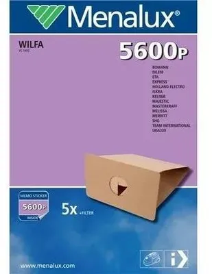 Produktbild von Menalux 5600 P, Vakuumtasche, 5 Stück(e), Wilfa