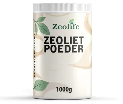 Zdjęcie produktu dla Zeolife, proszek zeolitu, 95% klinoptylolitu, zmielony, opakowanie 1000 g