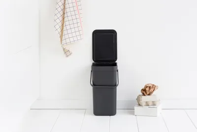 Produktbild von Brabantia - Abfallbehälter 'Sort & Go', 12 L,Farbe:grau, 109805