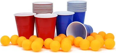Produktbild von Bierpong-Set – 48-teilig – Bierpong-Trinkspiel mit 24 Bechern und 24