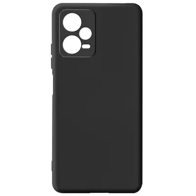 Immagine prodotto di Custodia semirigida in silicone per Xiaomi Redmi Note 12 5G, Soft Touch - Nero