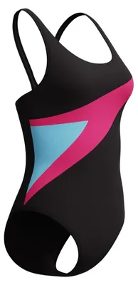 Zdjęcie produktu dla Strój kąpielowy damski Speedo Hyperboom Butterfly Back 1Pc czarno-różowe
