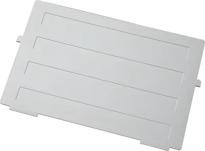 Image de helit Planche de rangement pour bac à cartes A6 horizontal, gris clair