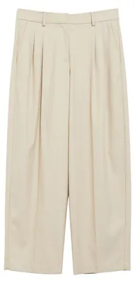 Produktbild von Comma Damen Bundfaltenhose Braun Größe 42, mittlerer Bund, Ankle-Länge aus Flanell