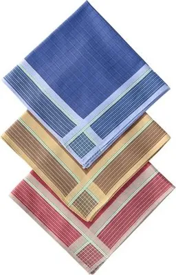 Produktbild von Herren Taschentücher - Dunkles Design - 12er Pack - 100% Baumwolle - Satinisiert