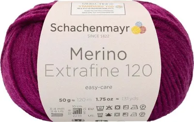 Obrázok produktu pre Schachenmayr Merino Extrafine 120 / 50g Burgundsko 133
