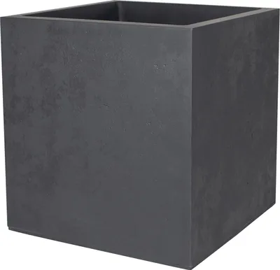 Produktbild von Quadratische Tonne 40cm Basalt 31L Doppelwandig Anthrazitgrau