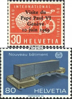 Produktbild von Briefmarken Schweiz 1960 Mi ILO103,ILO104 (kompl.Ausg.) postfrisch Sondermarken