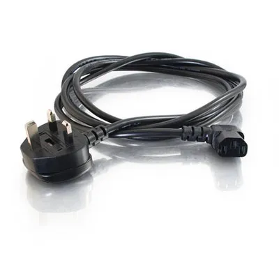 Image de Câble d'alimentation C2G de 2 m, mâle/femelle, noir