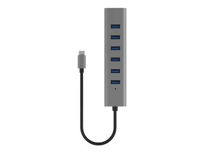 Obrázek produktu pro I-TEC i-tec USB-C/USB-A nabíjecí kovový HUB se 7 porty