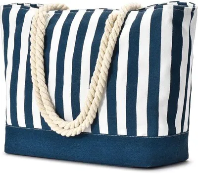 Produktbild von Unyqoos® Wasserdichte XXL-Schultertasche für Damen – Große Strand- & Urlaubstasche mit Reißverschluss, Platz für 4–6 Handtücher, 100% wasserdichte Innentasche