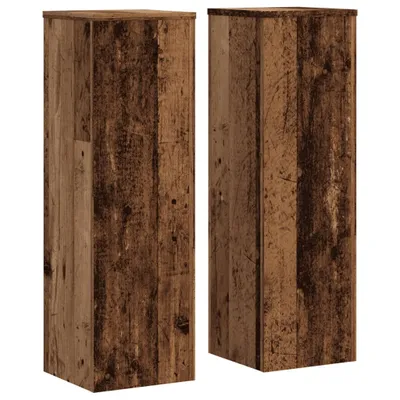 Immagine prodotto di vidaXL Supporto per piante 2 pz. Aspetto legno recuperato 25x25x80 cm materiale a base di legno