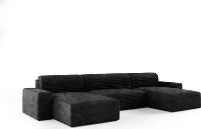 Produktbild von KEF  Ecksofa Ohio – U-Form – 405x70x185 cm – Liegefläche 140x340 cm – Rollsystem zur Ausklappung – Mit Schlaffunktion – Mit Bettkasten Tillia 100