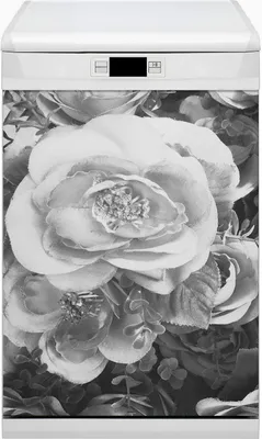 Produktbild von Magnet für Spülmaschine Abwaschbar 45x80 cm Magnet für Spülmaschine Magnetmatte Dekor - Retro -Rosen