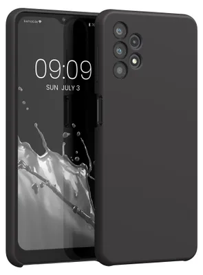 Produktbild von kwmobile Handyhülle für Samsung Galaxy A32 5G Hülle - Case Silikon - Kabelloses Laden - Schutzhülle Cover in Schwarz matt