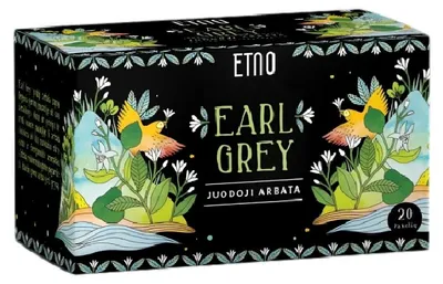 Obrázok produktu pre Čierny čaj ETNO Earl Grey, 20 ks.