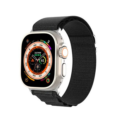 Produktbild von DUX DUCIS GS Nylon Armband passend für Apple Watch 38 / 40 / 41mm schwarz