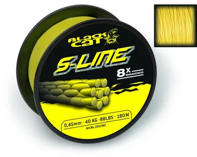 Zdjęcie produktu dla Black Cat Linka S-line Żółta 1 m 40 kg, 0,38 mm