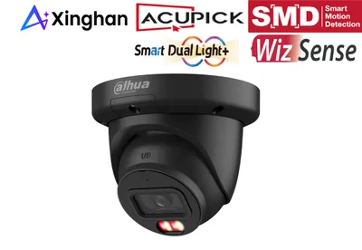 Immagine prodotto di Dahua Technology WizSense IPC-HDW3449QM-S-IL-Black Torretta Telecamera di sicurezza IP Interno e esterno 2688 x 1520 Pixel Soffitto