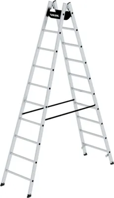 Produktbild von Günzburger Steigtechnik Sprossen-Stehleiter 2 x 10 Sprossen - 033020