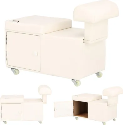 Zdjęcie produktu dla Podnóżek kosmetyczny wolnostojący do pedicure pufa do salony kosmetycznego