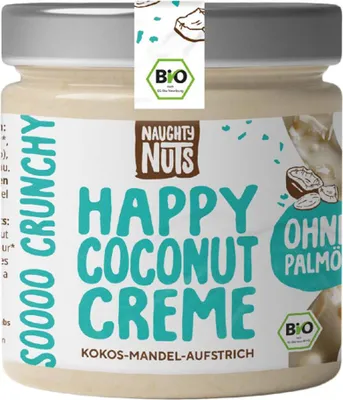Obrázek produktu pro Happy Coconut Cream - Kokosovo-mandlová pomazánka 250g