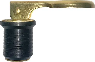Produktbild von Ablassstopfen aus Messing zum Aufschrauben – Kompressionsgriff – Für Boote – Arretiert für Yachten, 2,5 cm