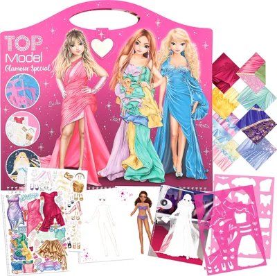Produktbild von Depesche Malbuch Create your Glamour Special mit Stickern