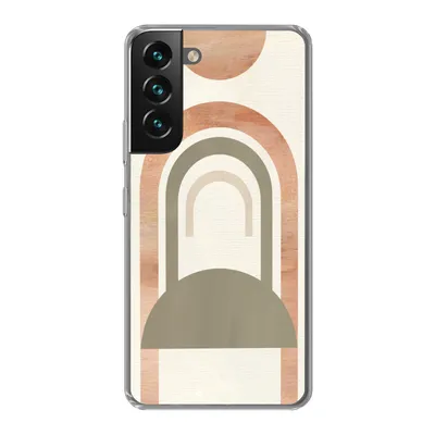 Produktbild von MuchoWow® Handyhülle Schutzhülle Hülle für Samsung Galaxy S22 Rosa - Grün - Abstrakt Silikon Softcase Handy Hülle - Mobiltelefonhülle