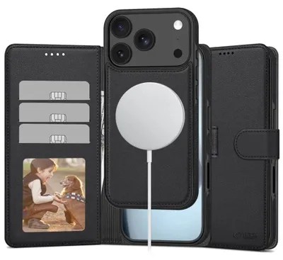 Immagine prodotto di Custodia Tech-Protect Wallet Magsafe per Iphone 17 Pro - Nero opaco