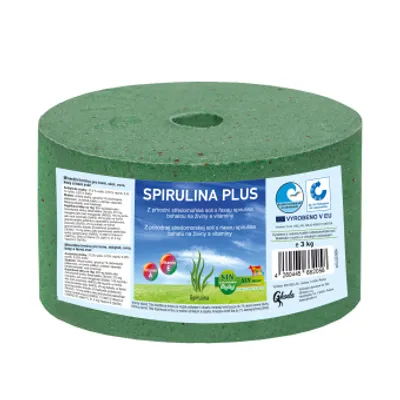 Produktbild von SIN Hellas Mineralleckstein mit Spirulina, reich an Vitaminen und essentiellen Nährstoffen
