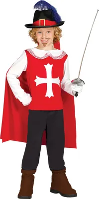 Produktbild von Musketier - Kostüm für Kinder Gr. 98 - 134, Größe:110/116