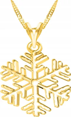 Image de Or Flocon de neige Collier Flocon de neige Hiver Flocon de neige ARGENT 925