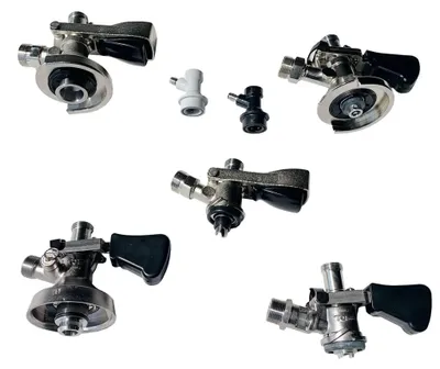 Zdjęcie produktu dla Głowice kranu zatrzask beczki set + adapter 5L piwa + szybkozłącze NC