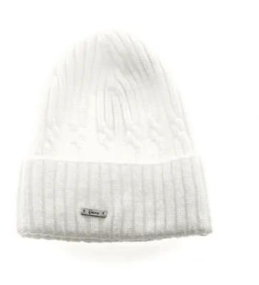 Produktbild von Faera Mütze zum Warmhalten im Herbst- Winter-Mütze Strickmütze für Damen und Herren One Size Weiß