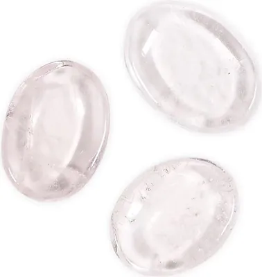 Immagine prodotto di Worry Stones Quarzo Chiaro --confezione Da 3 Pz - 4 Cm