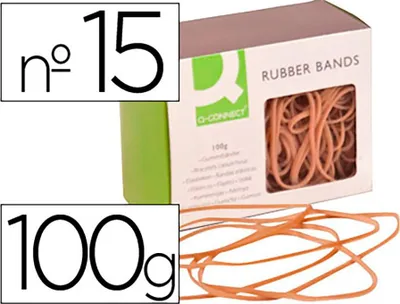Produktbild von Elastische Gummibänder Q-connect 100 g. Nr. 15 150x2mm