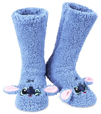 Productafbeelding van Disney knuffelsokken voor dames en tieners, met 3D-oren, maat 35-41, zacht en antislip
