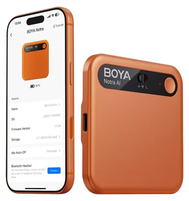 Produktbild von Boya Notra Diktiergerät KI Transkription Recorder