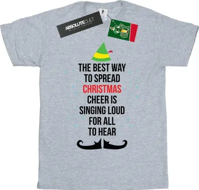 Produktbild von Elf - "Christmas Cheer" T-Shirt für Damen BI21942 (XXL) (Grau)