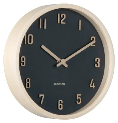 Produktbild von WANDUHR Nervadura - Schwarz - 22/22/ cm