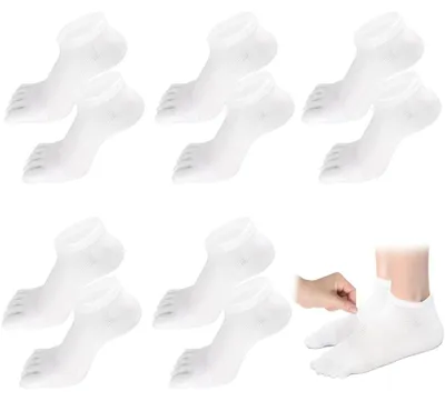 Immagine prodotto di Omgoods - 5 paia di calzini in cotone traspirante per uomo, taglia 39-43