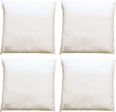 Produktbild von 4er Set Kissenfüllungen 40x40 cm weiche Innenkissen für Dekokissen