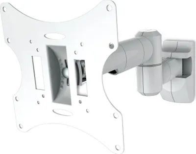 A white wall mount for an LCD/Plasma TV.