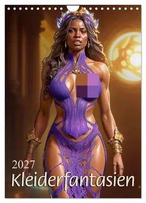 Produktbild von Kleiderfantasien (Wandkalender 2027 DIN A4 hoch), CALVENDO Monatskalender